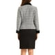 thumbnail image 3 of BLAZER DE TWEED A CUADROS DE VELVET CON COLLAR ELEGANTE PARA MUJERES CHIC S GRIS, 3 of 6
