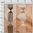 thumbnail image 2 of oneOone Georgette Viscose Rust Brown Fabric Check Diy Clothing Quilting Fabric Print Fabric By Yard 42 Inch Wide, 2 of 4