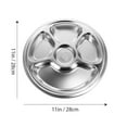 thumbnail image 2 of Shisuyan Assiette Divisée Argent 1Ensemble 11.0X11.0X1.3In, 2 of 9