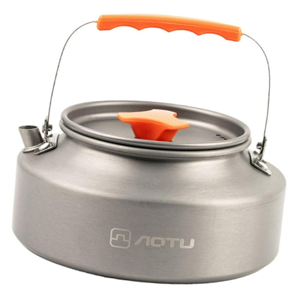 Hervidor de agua para camping, tetera, cafetera y pícnic, de aleación de aluminio, 1,6/2 l 16 litros