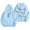 Z&Light Blue1070, variant on Puliio Women's Oversized Pullover Hoodie Bow Graphic Print Soft Long Sleeve Pocket Sweatshirt