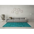 thumbnail image 3 of Ahgly Company Indoor Round Abstract Light Blue Modern Area Rugs, 5' Round, 3 of 4