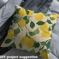 thumbnail image 2 of jejeloiu Lemon Fabric by the Yard 2 Yards,Rustic Fruit Room Decor Fabric by the Yard,Yellow Green Fabric for Sewing For Teens,Breathable Home Decor, 2 of 6