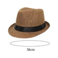 thumbnail image 3 of Sombrero de copa Yinane Sombrero de paja Verano Versátil Portátil con protección solar, 3 of 8