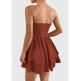 thumbnail image 2 of Vestido PRETTYGARDEN para mujer, verano 2025, sin tirantes, tubo, tamaño mini, 2 of 7