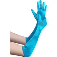 thumbnail image 1 of Long Opera Party 20s Satin Gloves Stretchy Adult Size Elbow Length, 1 of 5