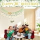 thumbnail image 3 of Decoraciones para el 30.° cumpleaños, decoraciones para cumpleaños con globos verdes, decoraciones para fiestas de cumpleaños que incluyen pancartas de feliz 30.° cumpleaños, banderas triangulares y, 3 of 8