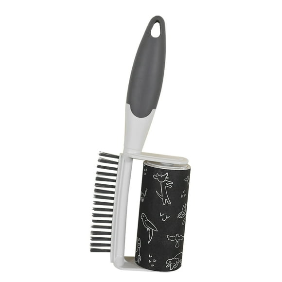 Lint Remover with Brush Sticky Lint Roller with Cover Pets Hair Removal Roller Dog Cat Hair Sticky Lint Dust Hair Remover