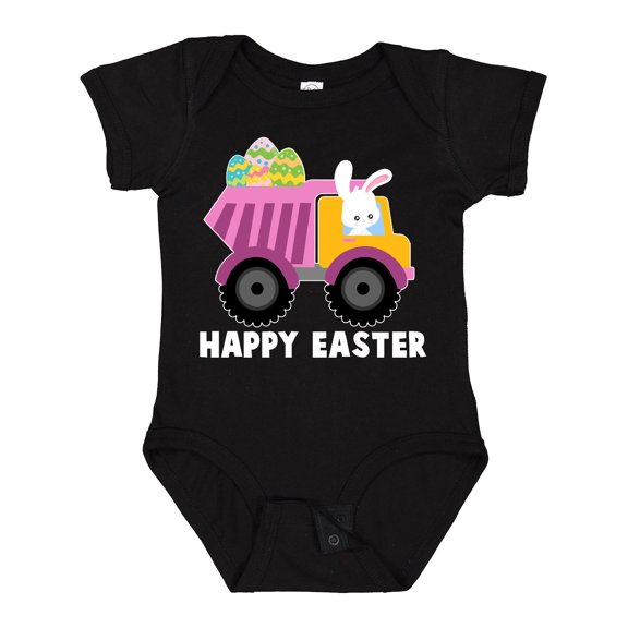 Inktastic Happy Easter Bunny Delivering Easter Eggs Boys or Girls Baby Bodysuit