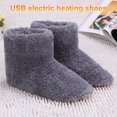 thumbnail image 4 of RENDZJ Electric Heated Plush Slippers Usb Heating House Shoes for Home Indoor (Men), 4 of 9