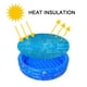ZAXARRA Couverture de Piscine Ronde Protecteur de Piscine Bleue Couverture Solaire d'Été – image 4 sur 9