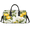 Black, variant on Watercolor Flower Butterfly Gym Bag for Women Men, Travel Duffle Bag Lightweight Waterproof Carry on Weekender Overnight Tote for Dance Cheer Sport, Flower