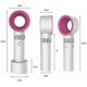 thumbnail image 2 of Usb Rechargeable Portable Bladeless Fan Handheld-black Purple, 2 of 5