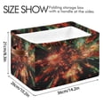 thumbnail image 3 of Red and Green Fireworks Foldable Storage Basket,Canvas Fabric Foldable Storage Bins with Handles Open Home Storage Bins Boxes for Toy Book Shelf Closet Baskets, 3 of 8