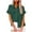 Army Green, variant on Casual Shirts for Women, Lapel Button Front Short Sleeve Blouse with 2 Pockets Daily Wear Ladies Top