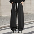thumbnail image 2 of Pantalon Décontracté Moderne à Coupe Fuselée avec Ourlet Arrondi, Tissu Extensible Flexible pour un Style de Rue Léger et Confortable, Tenue Quotidienne, 2 of 5