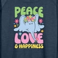 thumbnail image 3 of Horton Hears a Who - Peace Love Happiness - Women's Lightweight French Terry Long Sleeve Shirt, 3 of 5