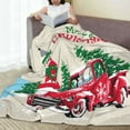 thumbnail image 6 of Pofeuu Merry Christmas 1 Print Ultra-Soft Micro Fleece Blanket,for Bed Or Sofa,All Season Throw Blankets Flannel Blanket-50"x40", 6 of 7