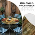 thumbnail image 2 of Spring Sunflower Round Tablecloth for 45-54 Inch Tables,Fitted Table Cover with Elastic Edge,Summer Oil Painting Floral Leaf Plant Waterproof Outdoor Table Cloth Protector for Patio Garden Dinner, 2 of 9