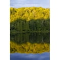 thumbnail image 2 of Delisle, Gilles 11x14 Gold Ornate Wood Framed with Double Matting Museum Art Print Titled - Canada, Quebec, Sunset on Lake Long Pond, 2 of 4
