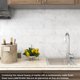 thumbnail image 4 of Baldosas de cocina VAOVI para pelar y pegar, color blanco Carrara, 4 of 7