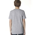 thumbnail image 2 of Next Level Chandail à Col Rond en Coton pour Jeunes, G, Gris Chiné, 2 of 3