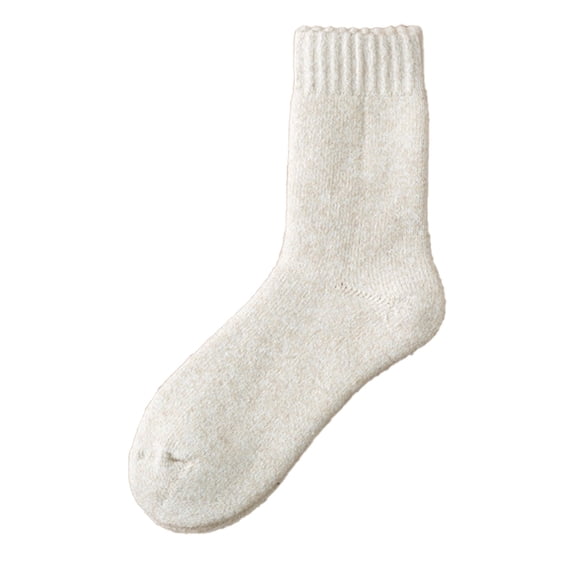 Mens Socks Winter Solid Thickened Thermal Socks Plush Medium Tube Sweat Absorbing Pure Cotton Socks