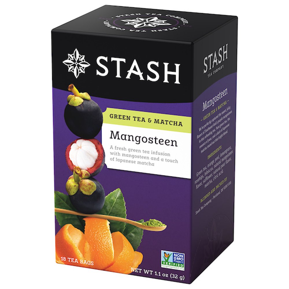 Stash Tea Mangosteen Green with Matcha Tea, 18 Ct, 1.1 Oz