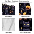 thumbnail image 4 of luoweisi Men's Beach Shorts Quick Dry Swim Trunks with Mesh Lining Halloween Black Cat M, 4 of 5