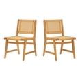 thumbnail image 3 of Better Homes & Gardens Vista Woven Coastal Dining Chairs 2 Pack, Light Honey Finish, 3 of 16