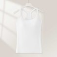 thumbnail image 7 of BUIGTTKLOP Camisole Tops for Women Built in Bra Spaghetti Strap Tank Tops Scoop Neck Ribbed Slim Fitted Basic Tees, 7 of 7