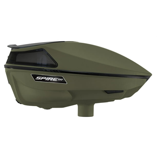 VIRTUE SPIRE III ELECTRONIC PAINTBALL LOADERS / HOPPERS OLIVE & BLACK