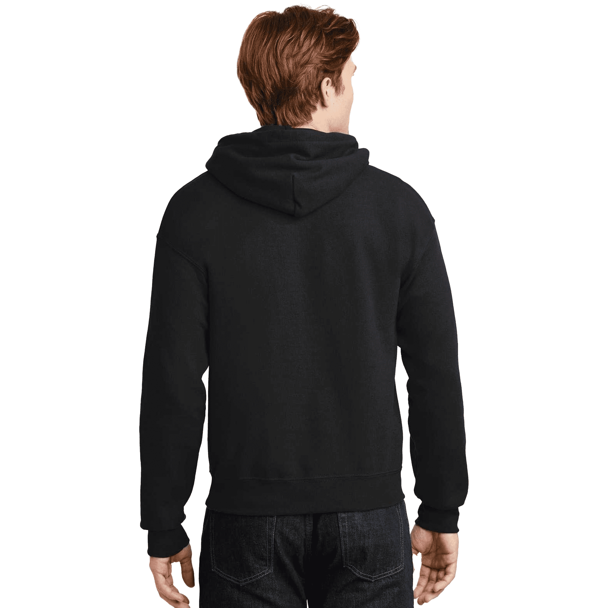 Gildan Men's Hooded Sweatshirt Black with Pocket, Size-2XL - Fleece Cozy Heavy Blend 50/50 Cotton/Polyester | Casual Hoodie, 8 oz