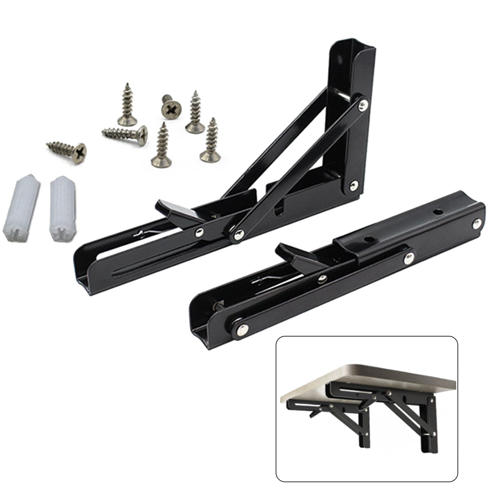 Garden Racks Folding Bracket 2pc Professional Shelving Triangle Support