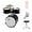 Black, variant on Muslady 3-Piece Drum Set Kit Percussion Musical Instrument with Cymbal, Drumsticks, Adjustable Stool for Kids Children Junior Beginners