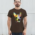 thumbnail image 3 of Tee Hunt Dean Russo Cute Chihuahua T-Shirt Neon Colorful Dog Men's Tee, Brown, Medium, 3 of 5