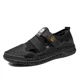 thumbnail image 3 of Sandalias de hombre de marca zapatos informales suaves, Sandalias transpirables para exteriores para hombre, Sandalias ligeras cómodas de verano, zapatillas, 3 of 5