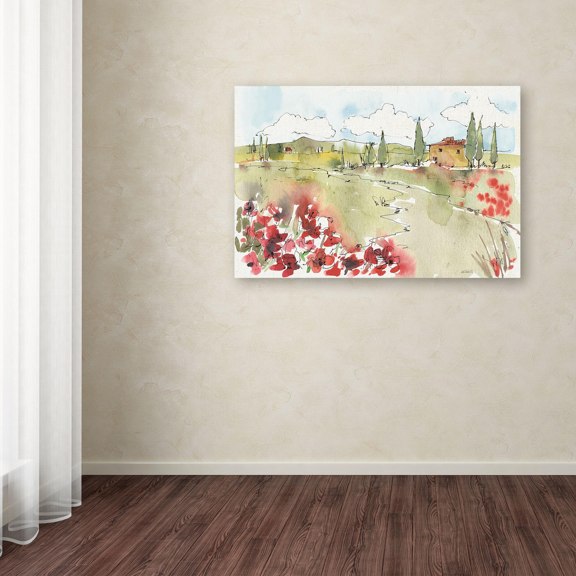 Trademark Fine Art 'Tuscan Elegance II' Canvas Art by Anne Tavoletti