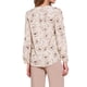 thumbnail image 3 of CAMISETA CHIC para Mujeres, Camisas de Botones con Estampado Floral, Top de Cuello Redondo Notched S Albaricoque, 3 of 6