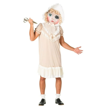 Molly The Demonic Dolly Men's Adult Halloween Costume, One Size, (40-46)