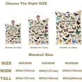 thumbnail image 4 of Butterfly Blanket for Mens Womens, Ultra Soft Butterfly Throw Blanket for Butterfly Lovers, Lightweight Cozy Adults Butterfly Gifts Blanket for Christmas Bed Couch Sofa 60x80in, 4 of 6