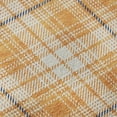 thumbnail image 6 of HomeRoots 678252 3 x 5 ft. Orange Ivory & Navy Blue Plaid Washable Machine Made Rectangle Area Rug with UV Protection, 6 of 6