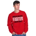 thumbnail image 4 of Worlds Greatest Father I Mean Farter Men's Crewneck Sweatshirt Brisco Brands S, 4 of 5