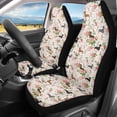 thumbnail image 2 of Xoenoiee Dachshund Floral Blossoms Print Automotive Seat Protectors Universal Fit Front Auto Seat Covers Fits Most Cars SUV and Truck, Car Front Seat Covers, 2 of 6