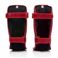 thumbnail image 2 of Espinilleras Fairtex SP3 Muay Thai para hombre, mujer y niño, color rojo, 2 of 5