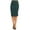 Hunter Green, variant on Women's Plus size Trendy Style Knee Length Solid Pencil Skirt