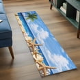 thumbnail image 4 of Summer Palm Tree Runner Rug 2x6 FT,Non Slip Hallway Rugs,Beach Ocean Coastal Starfish Shells Washable Soft Floor Carpet Throw Runner Carpet Long Rugs for Entryway Kitchen Bedside Sliding Door, 4 of 8