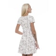 thumbnail image 2 of Women’s A Line Shells Summer Dress, Retro Triangle Arrangement, Cross Wrap V Neck, 6 Sizes, by Ambesonne, 2 of 2