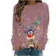 thumbnail image 2 of Puntoco - Sudadera con estampado navideño de manga larga para mujer, informal, a la moda, blusa Puntoco Puntoco-3540, 2 of 6