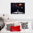 thumbnail image 3 of Chilfamy Fall Decor Astronaut Hand Planet Canvas Print Wall Art 20x16in 20x16in, 3 of 3